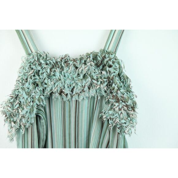 FLAW Y2K Plus Size 1X-3X Top Fairy Glitter Disco Fringe Sheer Ruffle Feminine - Picture 13 of 15